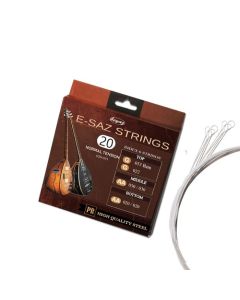 Beyaz Elektro Baglama Saiten 0,20 mm – Loop End, Normal Tension