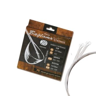 Beyaz Baglama Saiten 0,20 mm – Loop End, Normal Tension