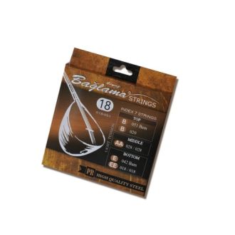 Beyaz Baglama Saiten 0,18 mm – Ball End, Light Tension