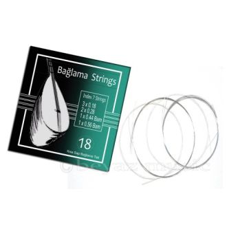 Beyaz Baglama Saiten 0,18 mm – Kurzhals, Light Tension