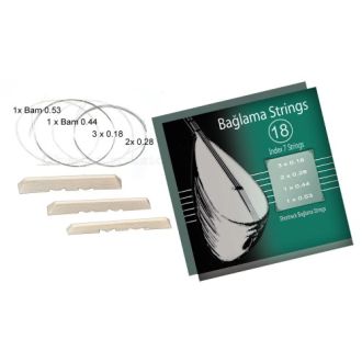 Beyaz Baglama Saiten 0,18 mm – Kurzhals, mit Zubehör