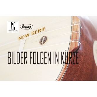 2722 Pro Baglama Saz Kurzhals 40K Akustik oder Auswahl mit EQ Preamp Beyaz