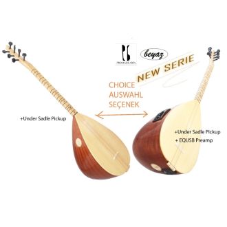 Elektroakustische Saz Baglama Kisasap Beyaz Auswahl mit EQ-USB JOYO