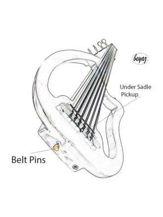 SALE ! Electric Oud Ud With mp3 EQ JOYO B Stock ! Under Sadle Price REDUCED!