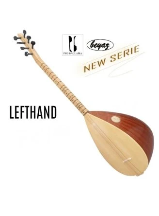 2630 Linkshand E-AKUSTIK Saz Baglama Kisasap Beyaz Auswahl mit EQ-USB JOYO