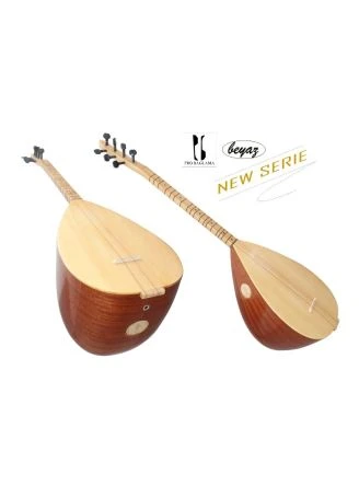 2627 E-Akustik Saz Baglama Kisasap 40cm Korpus Beyaz direkt v. Hersteller