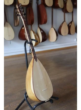 Carved Mulberry Oyma DUT Geschnitzte Maulbeer SHORTNECK KISASAP Baglama