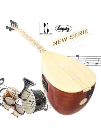 Elektroakustische Saz Baglama Kisasap EQ-USB JOYO Beyaz direkt vom Hersteller